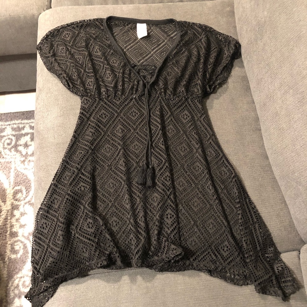 Black Swimsuit Cover-up